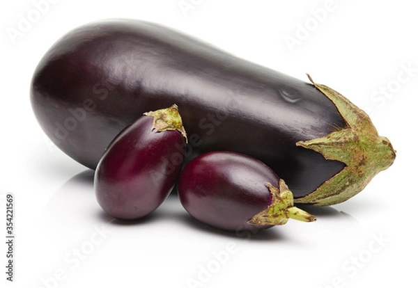 Obraz Eggplant Isolated on White Background
