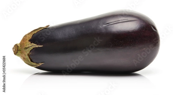 Obraz Eggplant Isolated on White Background