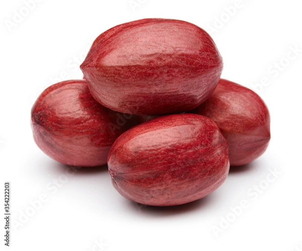 Obraz Pecan Isolated on White Background