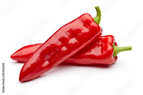 Obraz Red Pepper Isolated on White Background