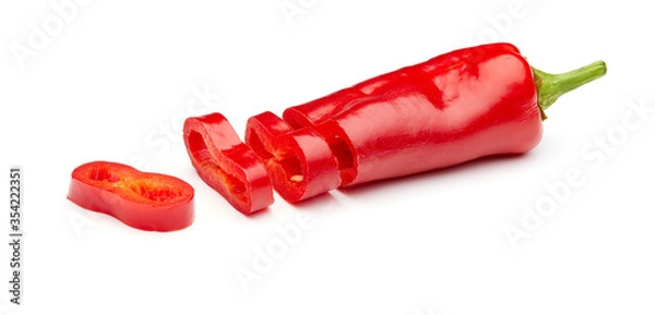 Obraz Red Pepper Isolated on White Background