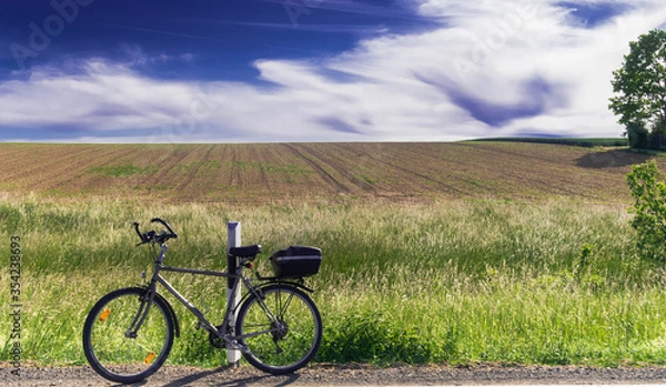 Obraz Bicycle in the Farm