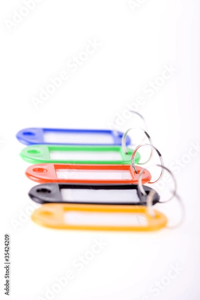 Fototapeta Colorful key chains