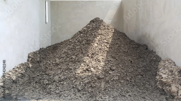 Obraz Wast sludge mud from effluent treatment