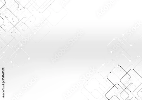 Fototapeta vector polygon background abstract technology communication data Science