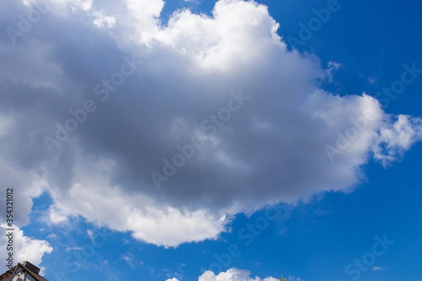 Fototapeta Blue sky background with clouds