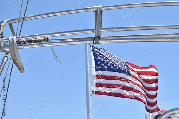 Obraz american flag on the mast
