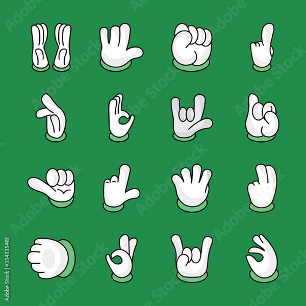 Obraz 
Hand Gestures Icons Pack 
