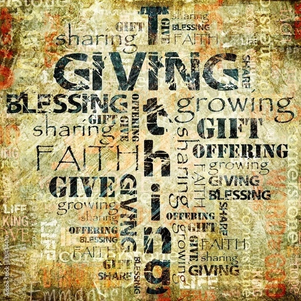 Obraz Giving and Tithing Background
