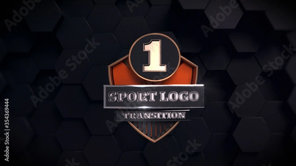 Fototapeta Sport Logo Transition