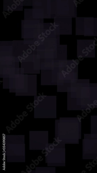 Fototapeta Black abstract background. Backdrop with grey squares. Vertical orientation. 3D illustration