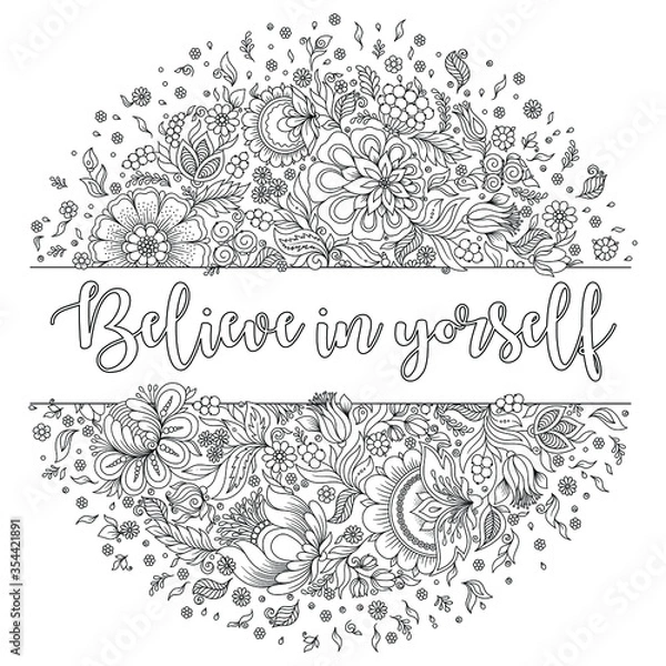 Fototapeta Pattern for coloring book.