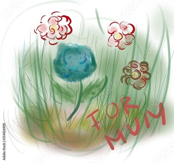 Obraz For mum children drawing