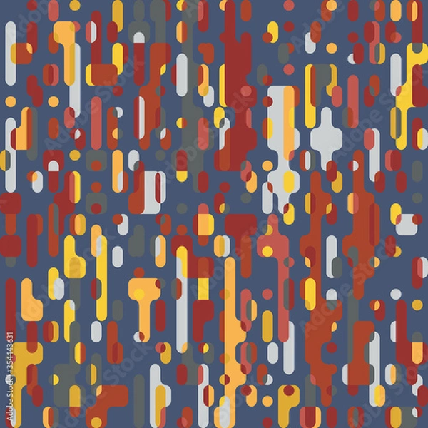 Obraz Pixel Abstract Mosaic Background Squares Design Elements Pattern Vector illustration