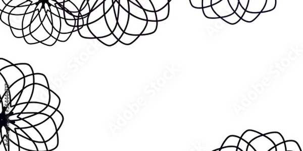 Fototapeta Light Purple vector template with circles.