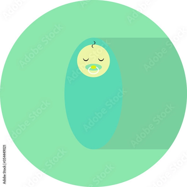 Obraz funny cartoon baby