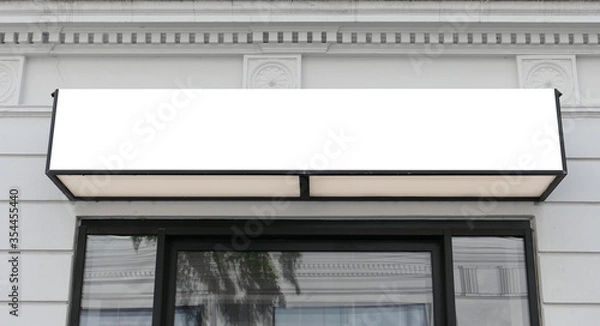 Obraz Blank rectangular signboard on the wall Copenhagen