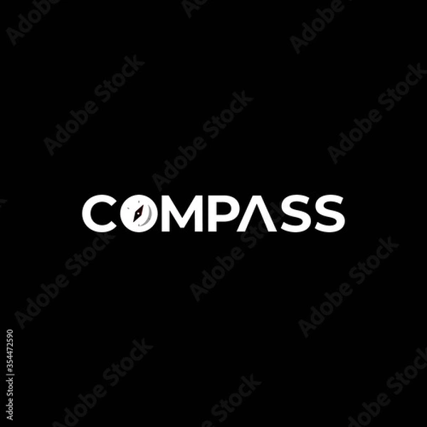 Obraz Compass logo design