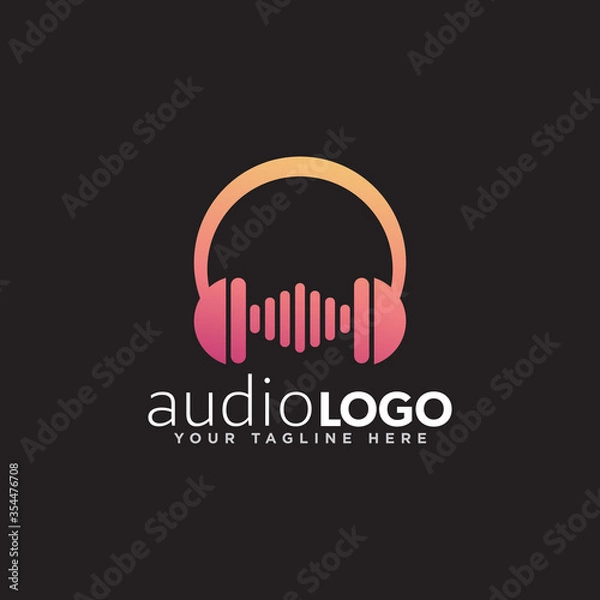 Obraz Sound Logo Concept Design Vector