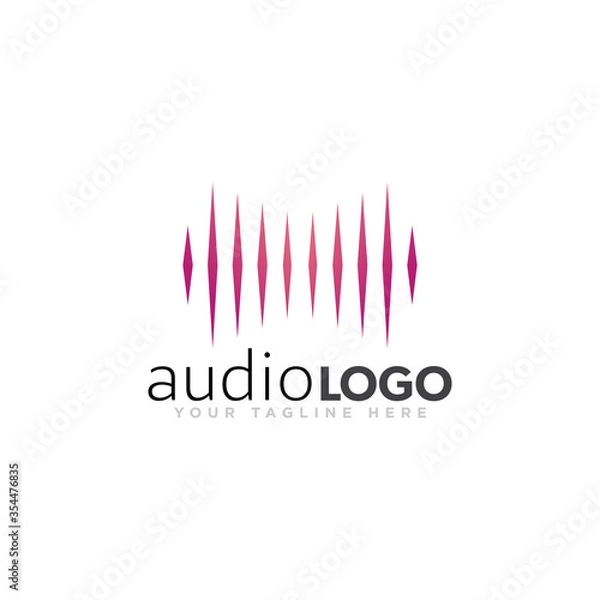 Obraz Sound Logo Concept Design Vector