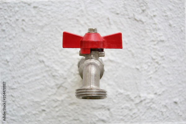 Fototapeta Faucet front view.