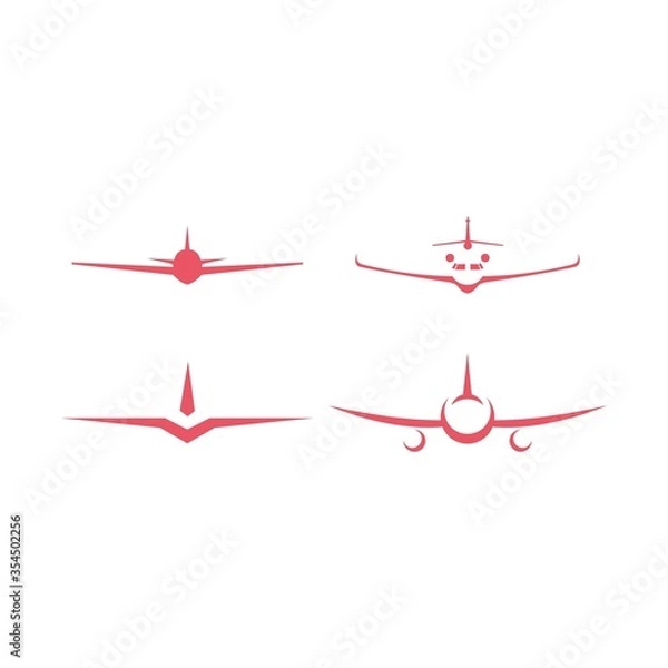 Obraz Airplane Logo Template Design Vector