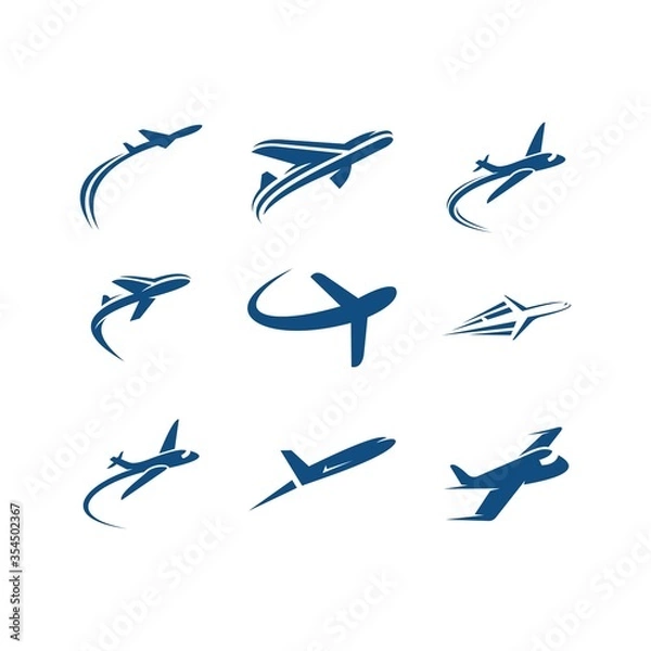 Obraz Airplane Logo Template Design Vector