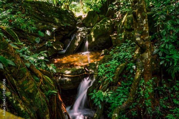 Obraz waterfall in the jungle