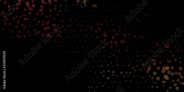 Obraz Dark Green, Yellow vector backdrop with mystery symbols.