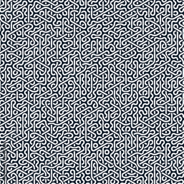 Fototapeta Colour Hexagon Tile Connection art background design illustration