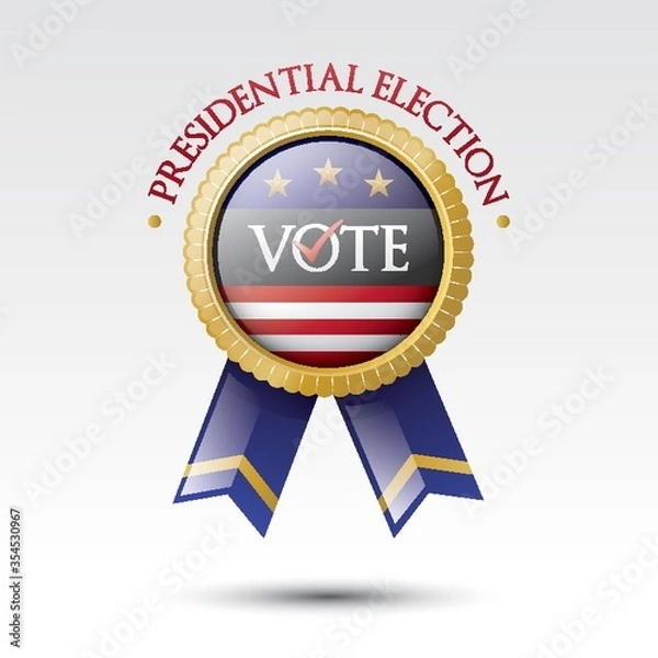 Obraz USA election rosette