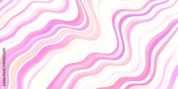 Fototapeta Light Red vector background with wry lines.