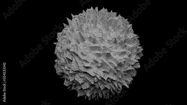 Obraz 3d ball with abstract volumetric texture.