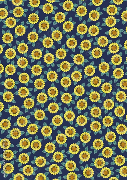 Fototapeta ひまわり背景