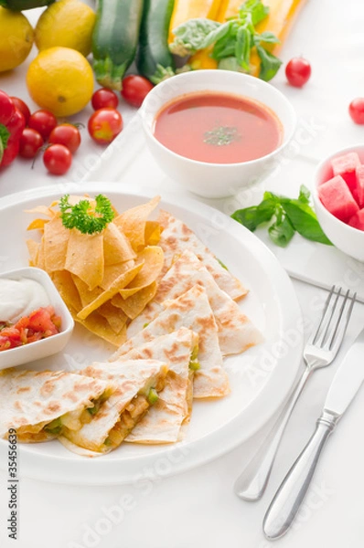 Obraz original Mexican quesadilla de pollo