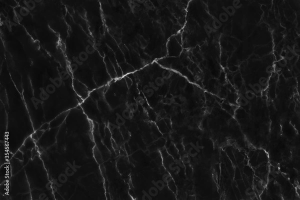 Fototapeta Black grey marble texture background in natural pattern with high resolution, tiles luxury stone floor seamless glitter for interior and exterior.