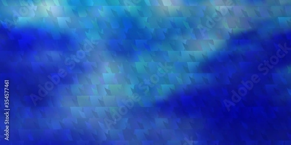 Fototapeta Light BLUE vector layout with lines, triangles.