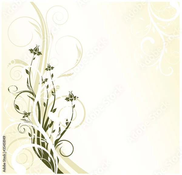 Obraz abstract floral background