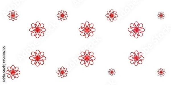 Fototapeta Light Pink vector backdrop with curves.