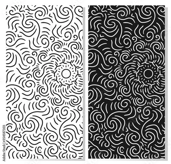 Fototapeta Traditional Seamless Pattern Tribal Motif.With hand drawn and hipster style