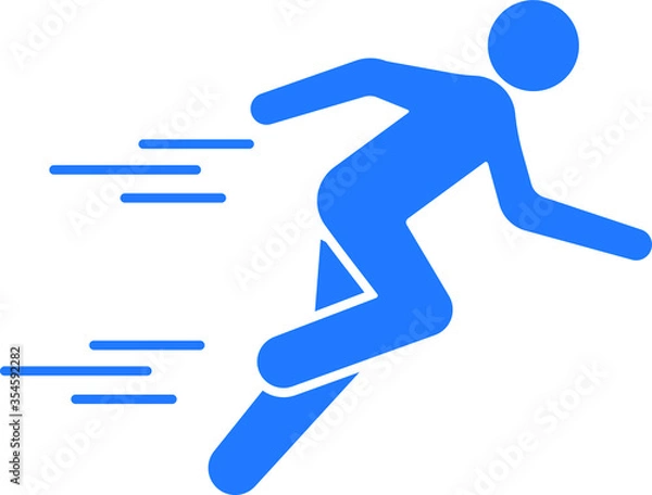 Obraz run fast icon