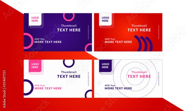 Obraz Creative Thumbnail Template Design