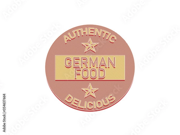 Obraz German food label 