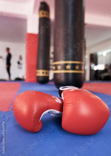 Obraz Kickboxing gloves closeup