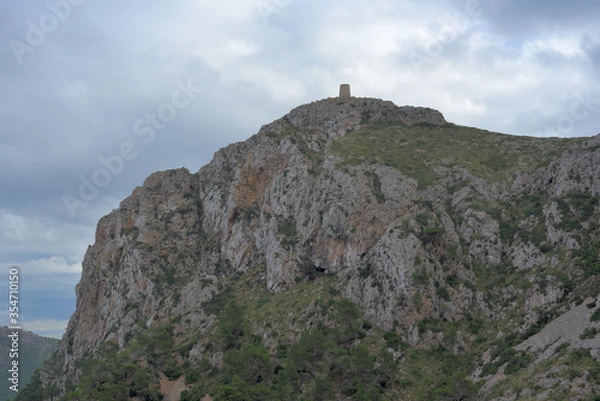 Fototapeta View to Albercutx Watchtower from below