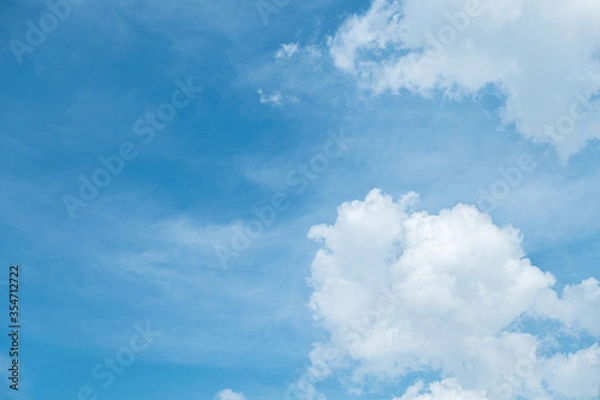 Obraz love shape cloudy sky view sushine background