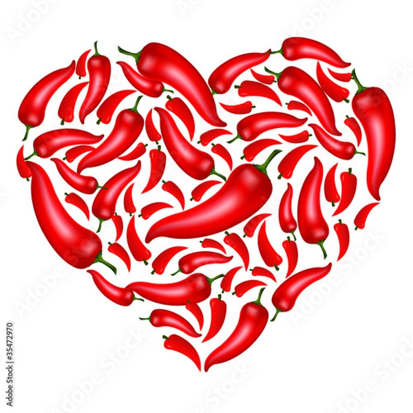 Obraz Chili Pepper Heart