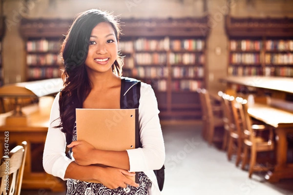 Obraz Asian college student