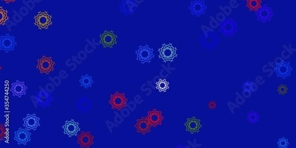 Obraz Light Multicolor vector background with random forms.