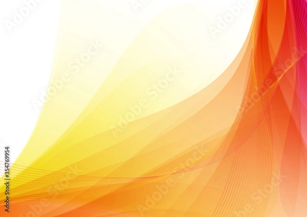 Fototapeta abstract orange wave background